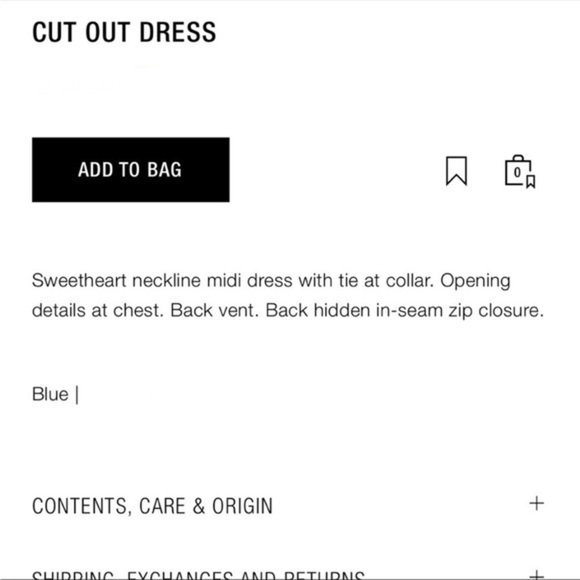 New Zara | Blue Midi Cut Out Dress - Picture 12 of 16